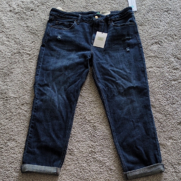 cosmic blue love Denim - NWT Cosmic Blue Love Adrianne Distressed Boyfriend Jeans Size 14